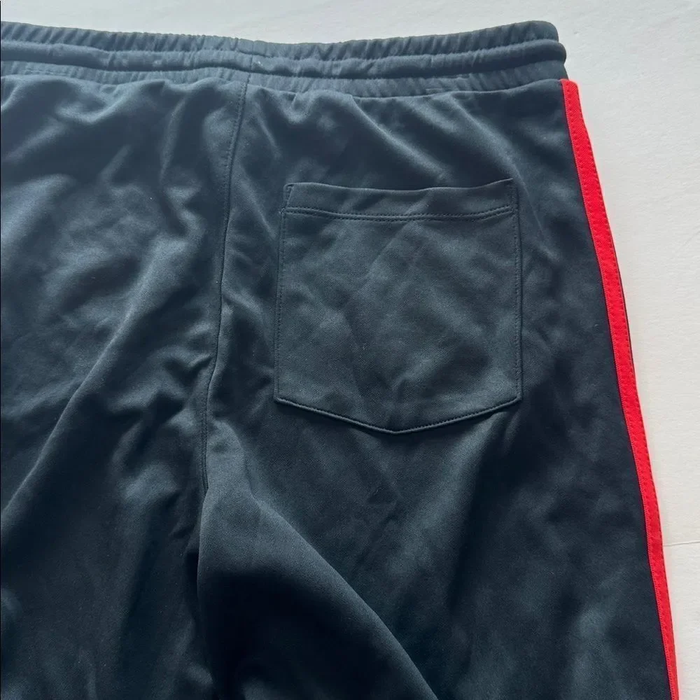 Art Class Kids Black Track Pants with White Stripes Size Large